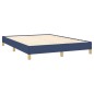 Bettgestell Blau 160x200 cm Stoff Bettgestell Blau 160x200 cm Stoff
