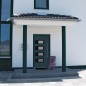 vidaXL Haustür Anthrazit 100x210 cm Aluminium und PVC vidaXL Haustür Anthrazit 100x210 cm Aluminium und PVC