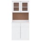 vidaXL Highboard ALTA Weiß 77x35x165 cm Massivholz Kiefer vidaXL Highboard ALTA Weiß 77x35x165 cm Massivholz Kiefer