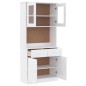 vidaXL Highboard ALTA Weiß 77x35x165 cm Massivholz Kiefer vidaXL Highboard ALTA Weiß 77x35x165 cm Massivholz Kiefer