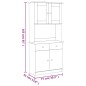 vidaXL Highboard ALTA Weiß 77x35x165 cm Massivholz Kiefer vidaXL Highboard ALTA Weiß 77x35x165 cm Massivholz Kiefer