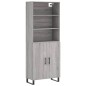 vidaXL Highboard Grau Sonoma 69,5x34x180 cm Holzwerkstoff vidaXL Highboard Grau Sonoma 69,5x34x180 cm Holzwerkstoff