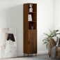 vidaXL Highboard Braun Eichen-Optik 34,5x34x180 cm Holzwerkstoff vidaXL Highboard Braun Eichen-Optik 34,5x34x180 cm Holzwerkstoff