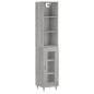 vidaXL Highboard Grau Sonoma 34,5x34x180 cm Holzwerkstoff vidaXL Highboard Grau Sonoma 34,5x34x180 cm Holzwerkstoff