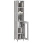 vidaXL Highboard Grau Sonoma 34,5x34x180 cm Holzwerkstoff vidaXL Highboard Grau Sonoma 34,5x34x180 cm Holzwerkstoff