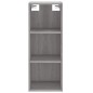 vidaXL Highboard Grau Sonoma 34,5x34x180 cm Holzwerkstoff vidaXL Highboard Grau Sonoma 34,5x34x180 cm Holzwerkstoff