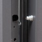 vidaXL Haustür Anthrazit 110x207,5 cm Aluminium vidaXL Haustür Anthrazit 110x207,5 cm Aluminium