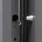 vidaXL Haustür Anthrazit 100x200 cm Aluminium vidaXL Haustür Anthrazit 100x200 cm Aluminium