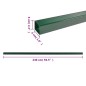 vidaXL Zaunpfosten 10 Stk. Grün 240 cm Stahl vidaXL Zaunpfosten 10 Stk. Grün 240 cm Stahl