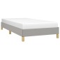 Bettgestell Hellgrau 90x190 cm Stoff Bettgestell Hellgrau 90x190 cm Stoff