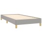 Bettgestell Hellgrau 90x190 cm Stoff Bettgestell Hellgrau 90x190 cm Stoff