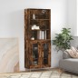 vidaXL Highboard Räuchereiche 69,5x34x180 cm Holzwerkstoff vidaXL Highboard Räuchereiche 69,5x34x180 cm Holzwerkstoff