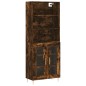 vidaXL Highboard Räuchereiche 69,5x34x180 cm Holzwerkstoff vidaXL Highboard Räuchereiche 69,5x34x180 cm Holzwerkstoff