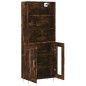 vidaXL Highboard Räuchereiche 69,5x34x180 cm Holzwerkstoff vidaXL Highboard Räuchereiche 69,5x34x180 cm Holzwerkstoff