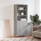 vidaXL Highboard Grau Sonoma 69,5x34x180 cm Holzwerkstoff vidaXL Highboard Grau Sonoma 69,5x34x180 cm Holzwerkstoff