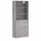 vidaXL Highboard Grau Sonoma 69,5x34x180 cm Holzwerkstoff vidaXL Highboard Grau Sonoma 69,5x34x180 cm Holzwerkstoff