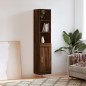 vidaXL Highboard Braun Eichen-Optik 34,5x34x180 cm Holzwerkstoff vidaXL Highboard Braun Eichen-Optik 34,5x34x180 cm Holzwerkstoff