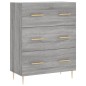vidaXL Highboard Grau Sonoma 69,5x34x180 cm Holzwerkstoff vidaXL Highboard Grau Sonoma 69,5x34x180 cm Holzwerkstoff