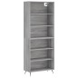 vidaXL Highboard Grau Sonoma 69,5x32,5x180 cm Holzwerkstoff vidaXL Highboard Grau Sonoma 69,5x32,5x180 cm Holzwerkstoff