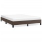 Bettgestell Braun 140x200 cm Kunstleder Bettgestell Braun 140x200 cm Kunstleder