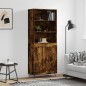 vidaXL Highboard Räuchereiche 69,5x34x180 cm Holzwerkstoff vidaXL Highboard Räuchereiche 69,5x34x180 cm Holzwerkstoff