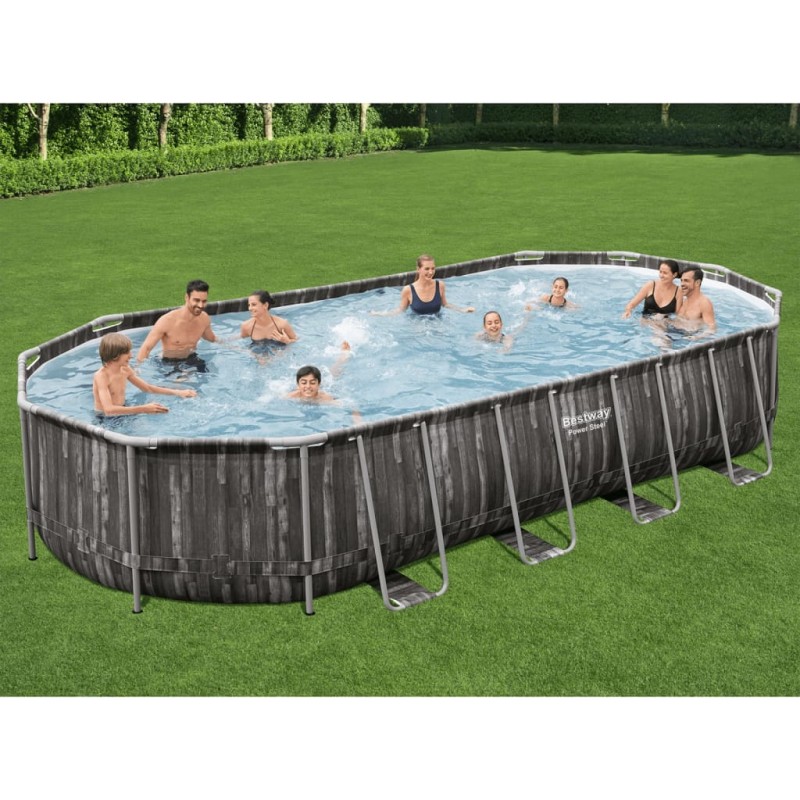 Bestway Swimmingpool Set Oval 7,32x3,66x1,22 m Bestway Swimmingpool Set Oval 7,32x3,66x1,22 m