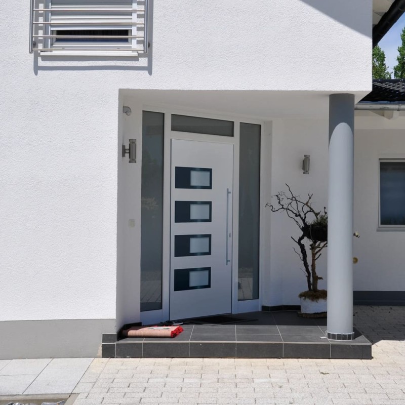 vidaXL Haustür Weiß 100x200 cm Aluminium und PVC vidaXL Haustür Weiß 100x200 cm Aluminium und PVC