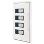 vidaXL Haustür Weiß 100x200 cm Aluminium und PVC vidaXL Haustür Weiß 100x200 cm Aluminium und PVC