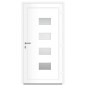 vidaXL Haustür Weiß 100x200 cm Aluminium und PVC vidaXL Haustür Weiß 100x200 cm Aluminium und PVC