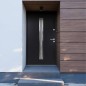 vidaXL Haustür Anthrazit 100x200 cm Aluminium vidaXL Haustür Anthrazit 100x200 cm Aluminium