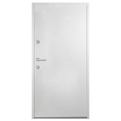 vidaXL Haustür Weiß 100x200 cm Aluminium