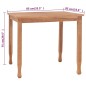 vidaXL 5-tlg. Garten-Essgruppe Massivholz Teak vidaXL 5-tlg. Garten-Essgruppe Massivholz Teak