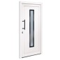 vidaXL Haustür Weiß 98x208 cm PVC vidaXL Haustür Weiß 98x208 cm PVC
