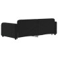 vidaXL Tagesbett Ausziehbar mit Schubladen Schwarz 90x190 cm Samt vidaXL Tagesbett Ausziehbar mit Schubladen Schwarz 90x190 cm Samt