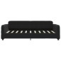 vidaXL Tagesbett Ausziehbar mit Schubladen Schwarz 90x190 cm Samt vidaXL Tagesbett Ausziehbar mit Schubladen Schwarz 90x190 cm Samt