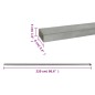 vidaXL Zaunpfosten 30 Stk. Silbern 220 cm Stahl vidaXL Zaunpfosten 30 Stk. Silbern 220 cm Stahl