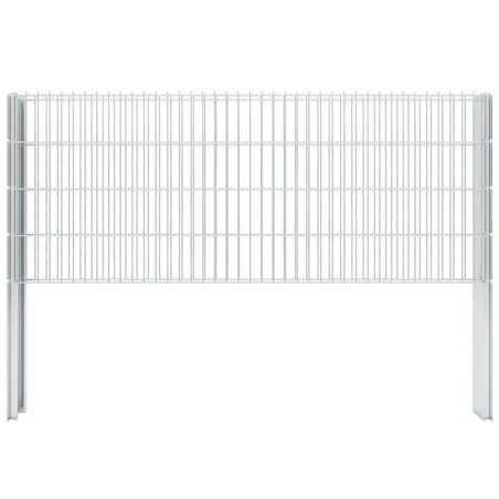 vidaXL Zaunpfosten 20 Stk. Silbern 140 cm Verzinkter Stahl
