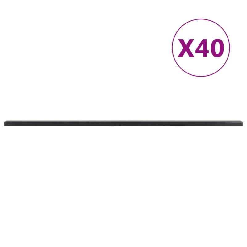 vidaXL Zaunpfosten 40 Stk. Grau 220 cm Stahl vidaXL Zaunpfosten 40 Stk. Grau 220 cm Stahl