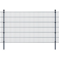 vidaXL Zaunpfosten 10 Stk. Grau 170 cm Verzinkter Stahl