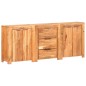 vidaXL Sideboard mit 3 Schubladen und 4 Türen Akazie Massivholz vidaXL Sideboard mit 3 Schubladen und 4 Türen Akazie Massivholz