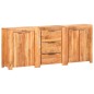 vidaXL Sideboard mit 3 Schubladen und 4 Türen Akazie Massivholz vidaXL Sideboard mit 3 Schubladen und 4 Türen Akazie Massivholz
