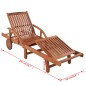vidaXL Sonnenliegen 2 Stk. mit Tisch Akazie Massivholz vidaXL Sonnenliegen 2 Stk. mit Tisch Akazie Massivholz