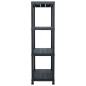 vidaXL Lagerregale 2 Stk. Schwarz 200 kg 80 x 40 x 138 cm Kunststoff vidaXL Lagerregale 2 Stk. Schwarz 200 kg 80 x 40 x 138 cm Kunststoff