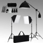vidaXL Fotostudio-Set mit Softbox-Leuchten und Hintergründen vidaXL Fotostudio-Set mit Softbox-Leuchten und Hintergründen
