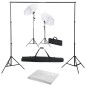vidaXL Fotostudio-Set mit Hintergrund, Leuchten und Schirmen vidaXL Fotostudio-Set mit Hintergrund, Leuchten und Schirmen