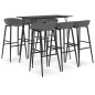 vidaXL 7-tlg. Bar-Set Schwarz und Grau vidaXL 7-tlg. Bar-Set Schwarz und Grau
