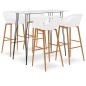 vidaXL 5-tlg. Bar-Set Weiß vidaXL 5-tlg. Bar-Set Weiß