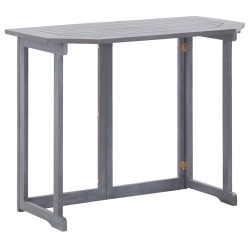 vidaXL 4-tlg. Bistro-Set Massivholz Akazie Grau