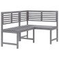 vidaXL 4-tlg. Bistro-Set Massivholz Akazie Grau vidaXL 4-tlg. Bistro-Set Massivholz Akazie Grau