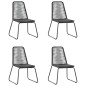 vidaXL 5-tlg. Garten-Essgruppe PVC Rattan Schwarz und Braun vidaXL 5-tlg. Garten-Essgruppe PVC Rattan Schwarz und Braun